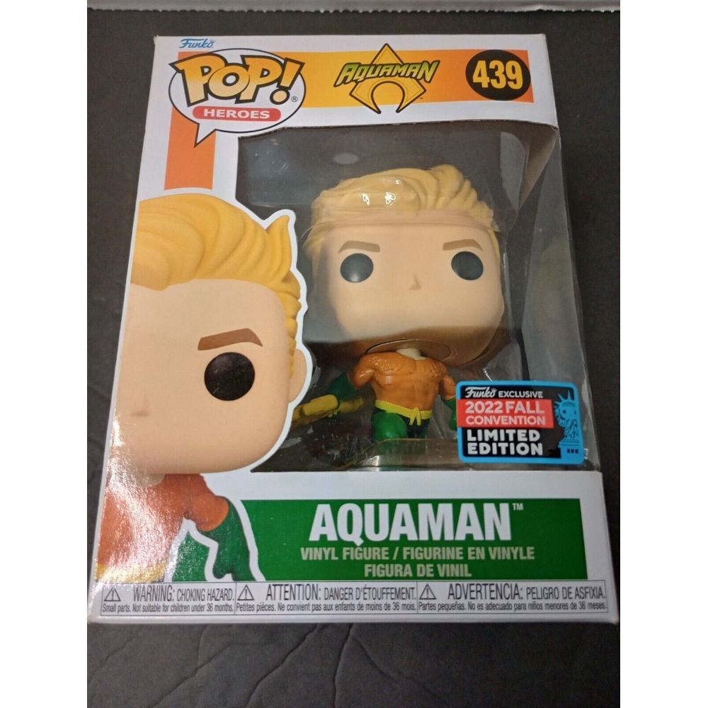 Funko Pop #439 Aquaman (DC Justice League) NYCC 2022 Shared Limited